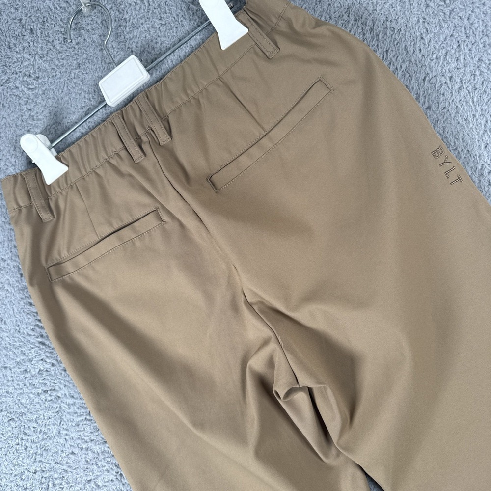 BYLT Premium Basics Executive‎ Pants 2.0 Mens 31x25 Tan Khaki Stretch ***READ